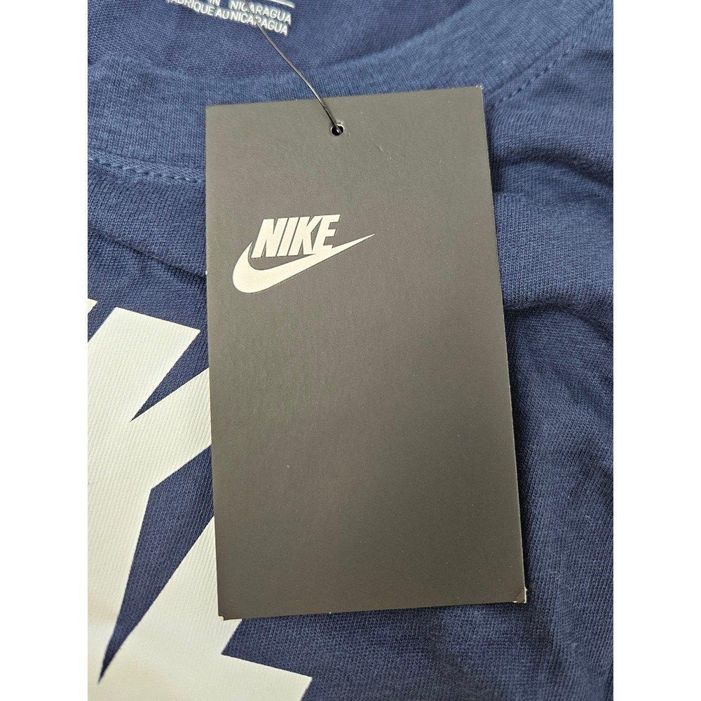 Nike Legend Swoosh Logo Graphic T-Shirt, Navy Blue/Wht, Men's LG, BV1919, Unused - Picture 6 of 8
